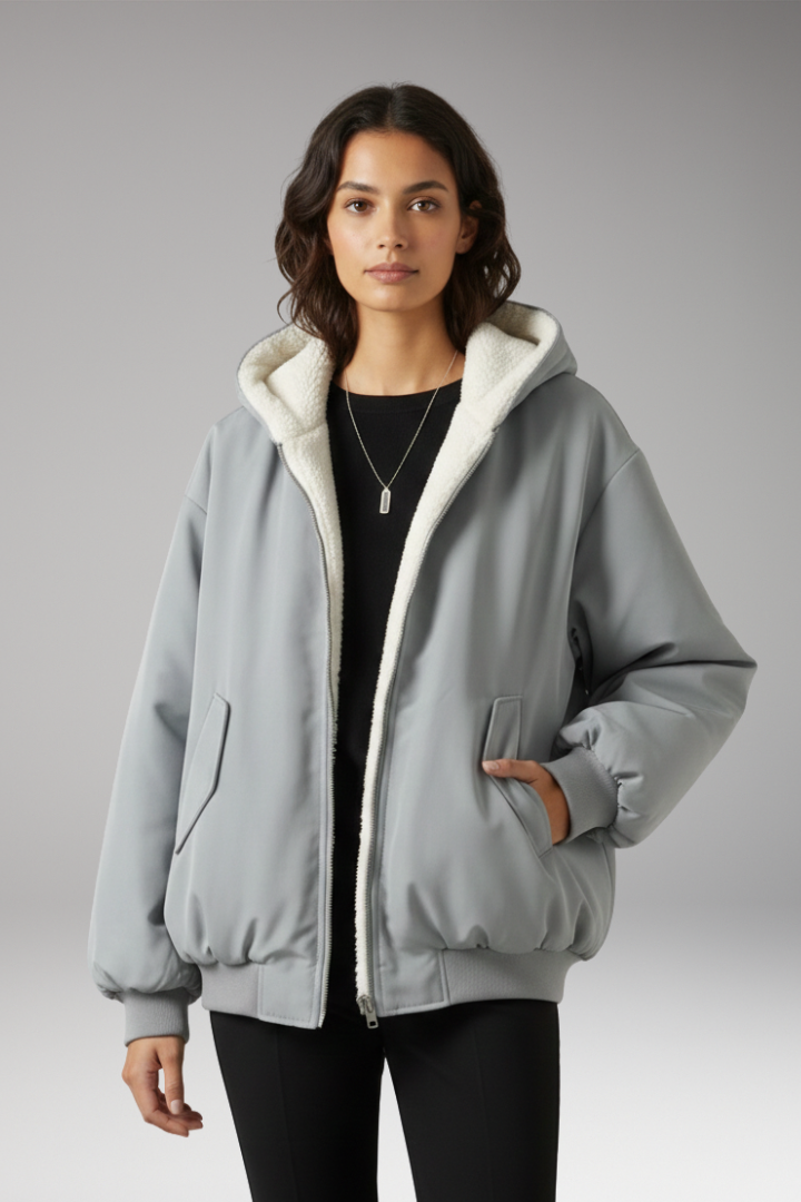 Judith | Sporty Zip Jacket with Lined Hood