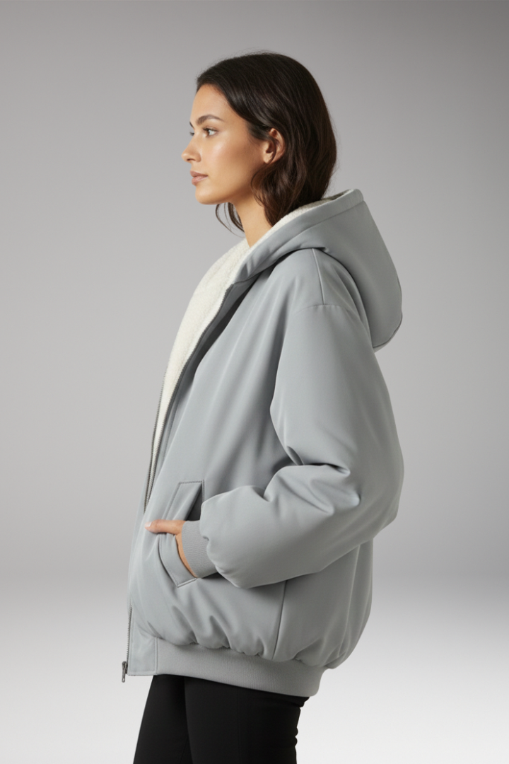 Judith | Sporty Zip Jacket with Lined Hood