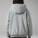 Women's Lined Hood Zip Jacket | Athletic-Inspired Style with Clean Structure
