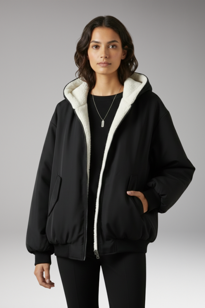 Judith | Sporty Zip Jacket with Lined Hood