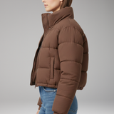 Cropped Quilted Puffer Jacket | Modern Proportions with Structured Warmth