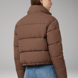 Cropped Quilted Puffer Jacket | Modern Proportions with Structured Warmth