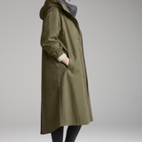 Women's Long Hooded Raincoat | Waterproof Protection with Stylish Coverage