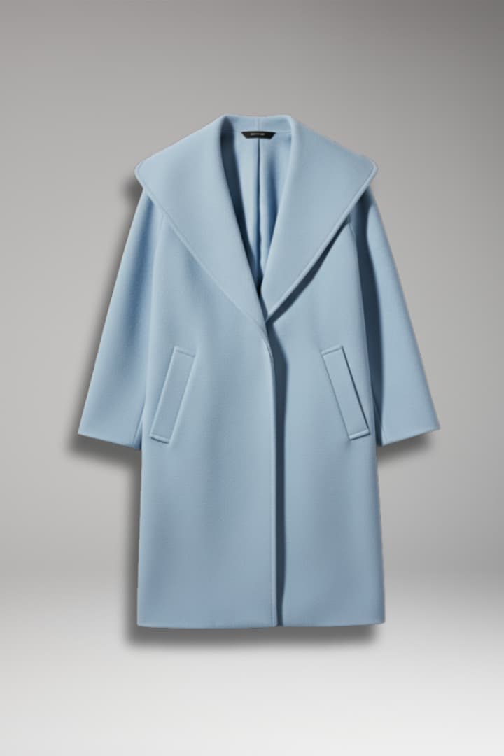 Maisie | Oversized Lapel Coat with Concealed Fastening