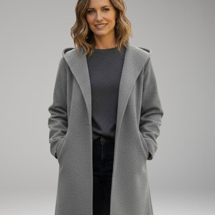 Oversized Lapel Coat | Relaxed Structure with Hidden Closure