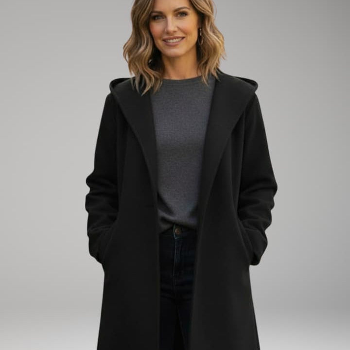 Oversized Lapel Coat | Relaxed Structure with Hidden Closure