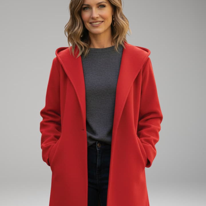 Oversized Lapel Coat | Relaxed Structure with Hidden Closure