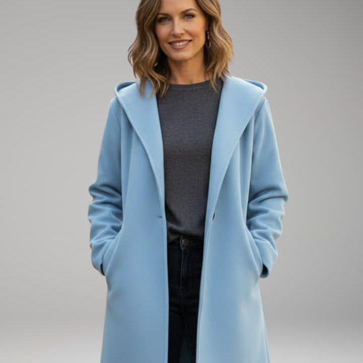Oversized Lapel Coat | Relaxed Structure with Hidden Closure