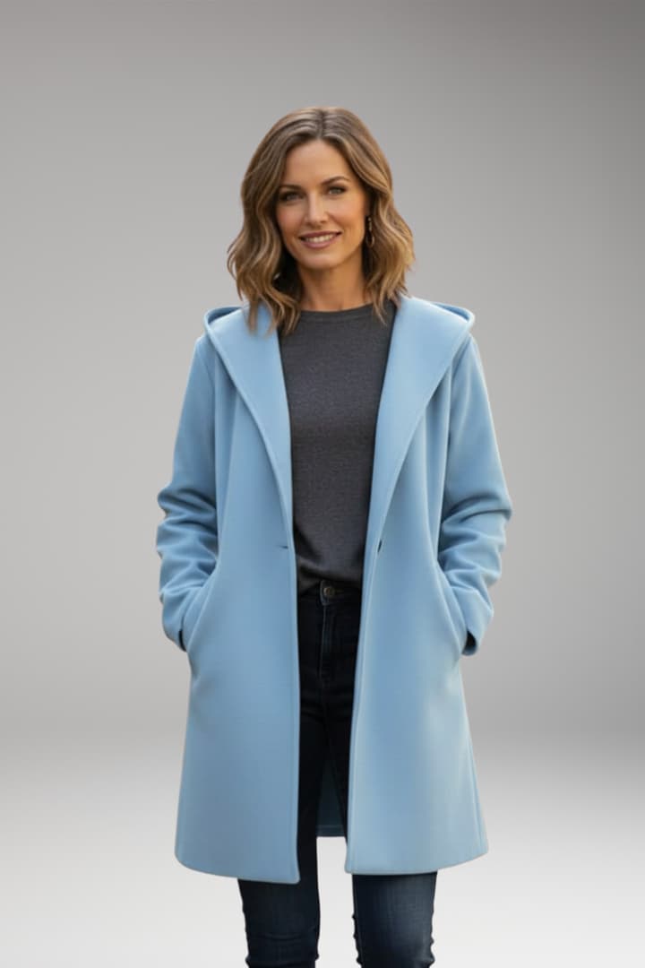 Maisie | Oversized Lapel Coat with Concealed Fastening