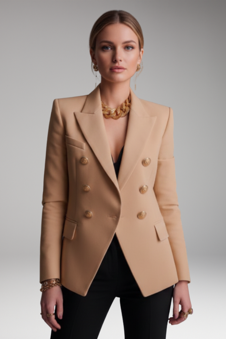 Emily | Structured Blazer with Overlapping Front Panel
