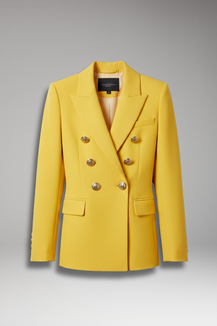Emily | Structured Blazer with Overlapping Front Panel