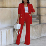 Double-Breasted Blazer Set | Structured Elegance, Professional Power