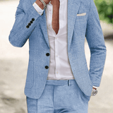 Men's Handmade Summer Suit | Lightweight Two-Button Elegance