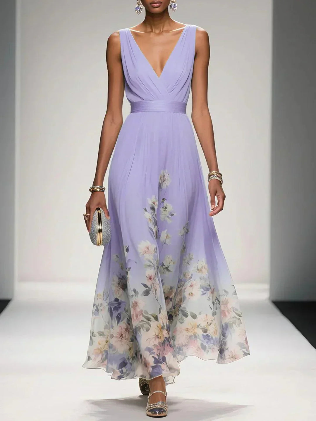 Isabella | Floral Print Occasion Dress