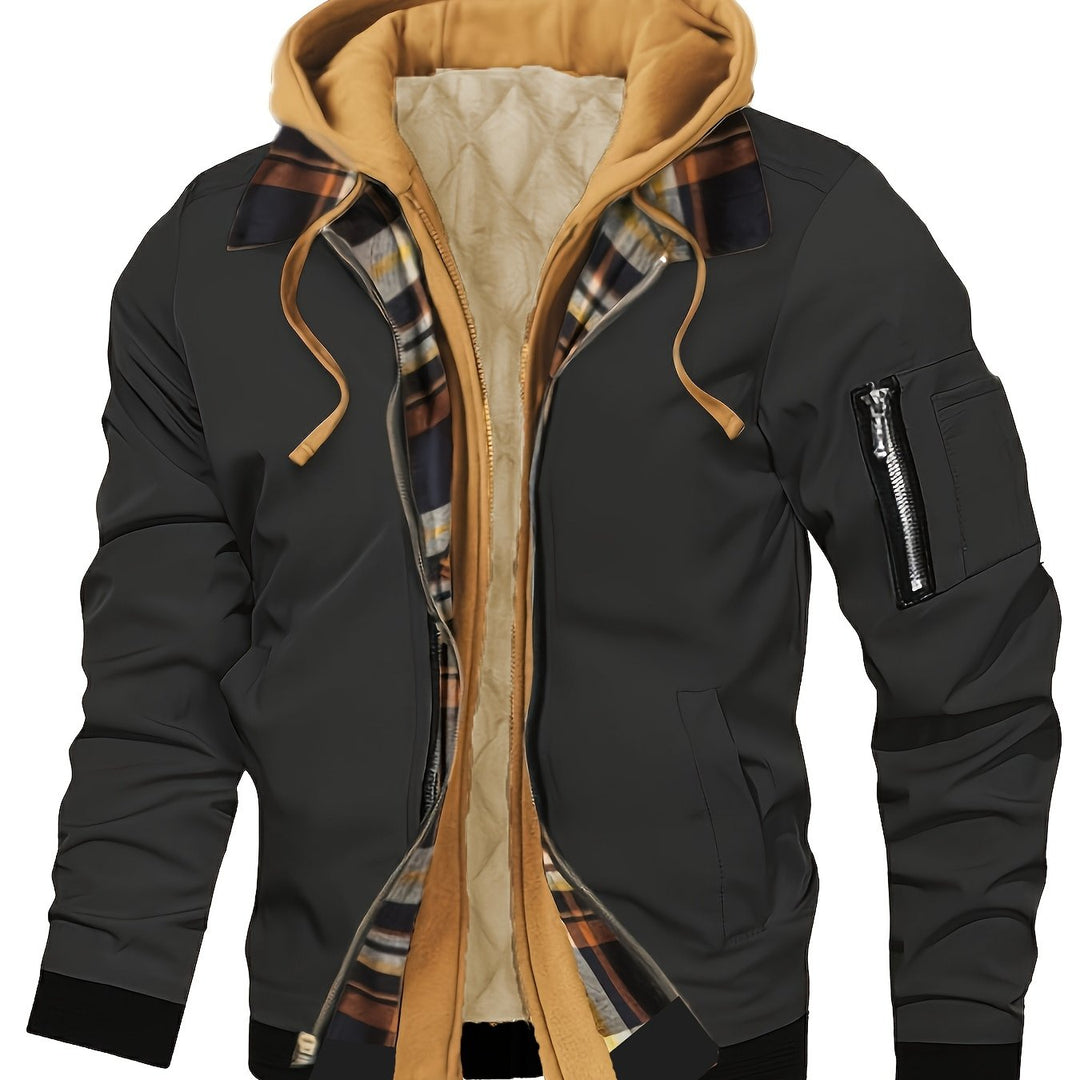 Euan | Hooded Zip-Up Casual Jacket