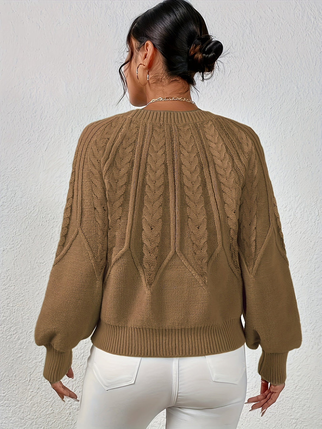 Angela | Relaxed Fit Cable Knit Jumper