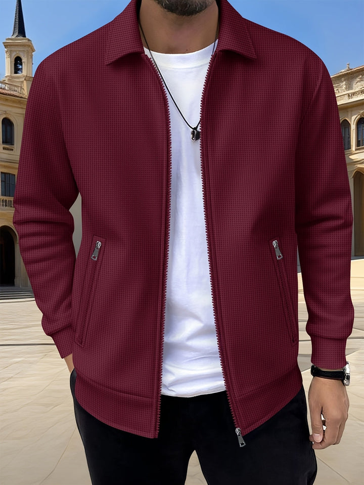 Ryan | Lightweight Textured Zip Jacket