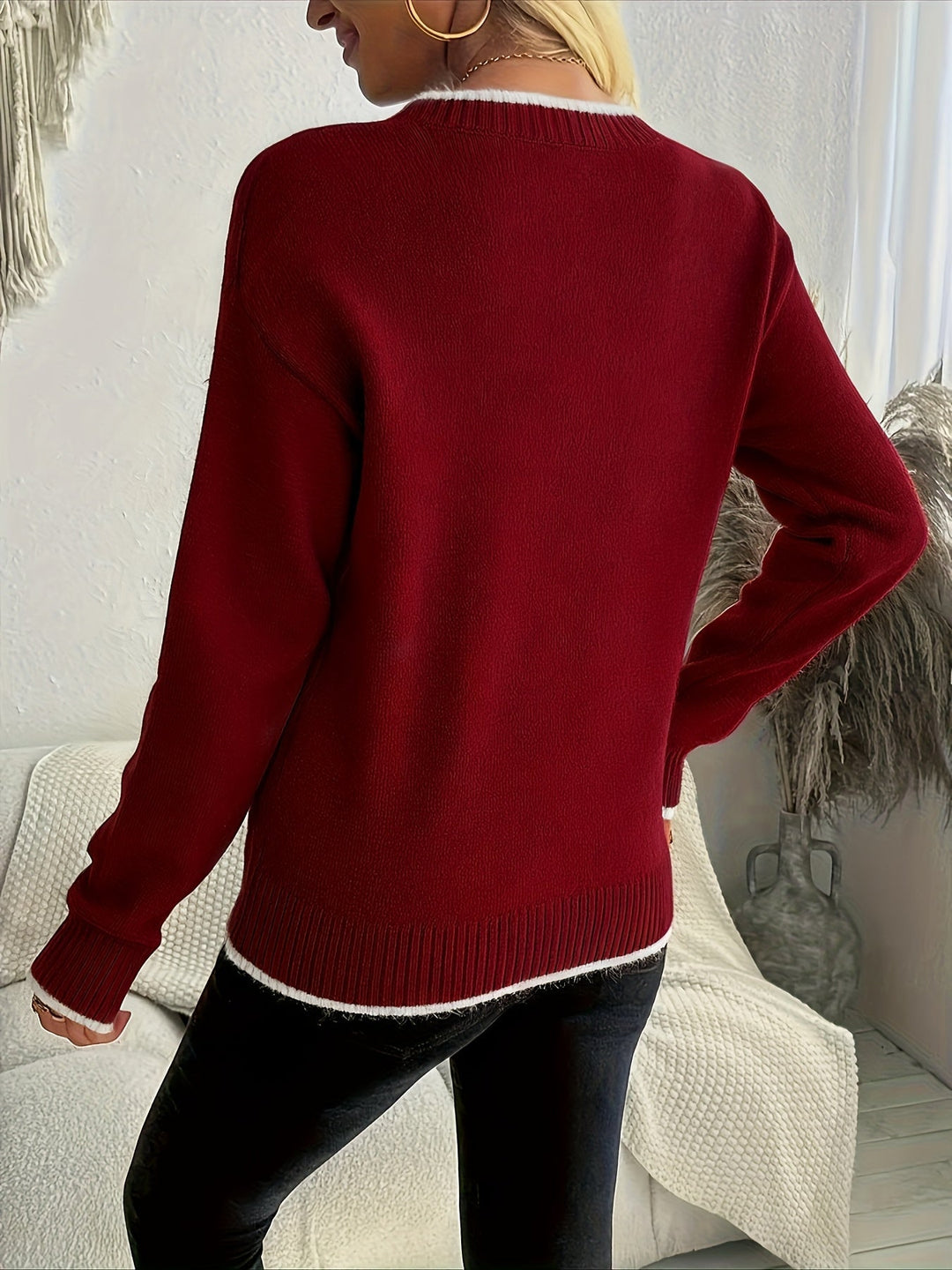 Jennifer | Snowflake Knit Christmas Jumper