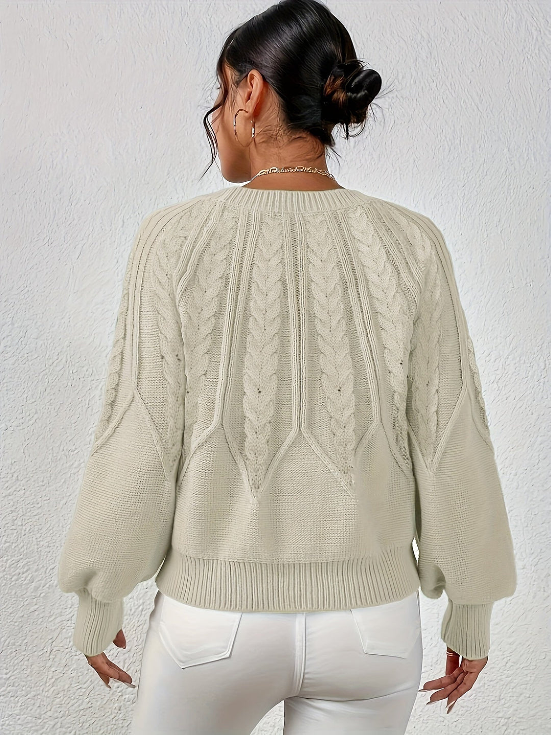 Angela | Relaxed Fit Cable Knit Jumper