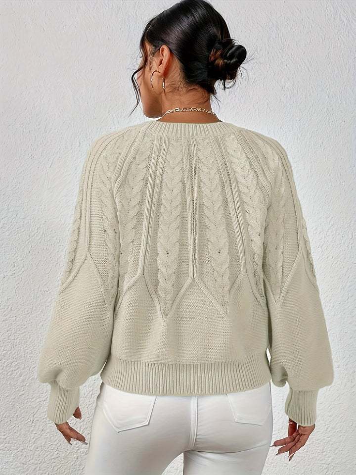 Angela | Relaxed Fit Cable Knit Jumper
