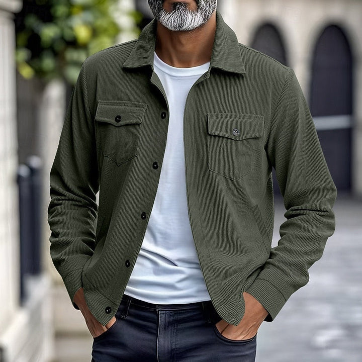 Alistair | Lightweight Lapel-Collar Button Jacket