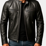 Men's Vintage Textured Jacket | Structured Slim Fit Style