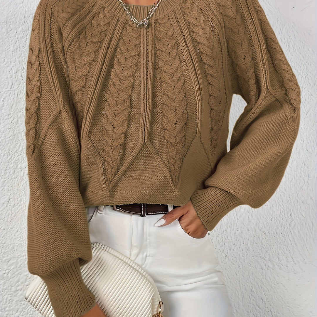Angela | Relaxed Fit Cable Knit Jumper
