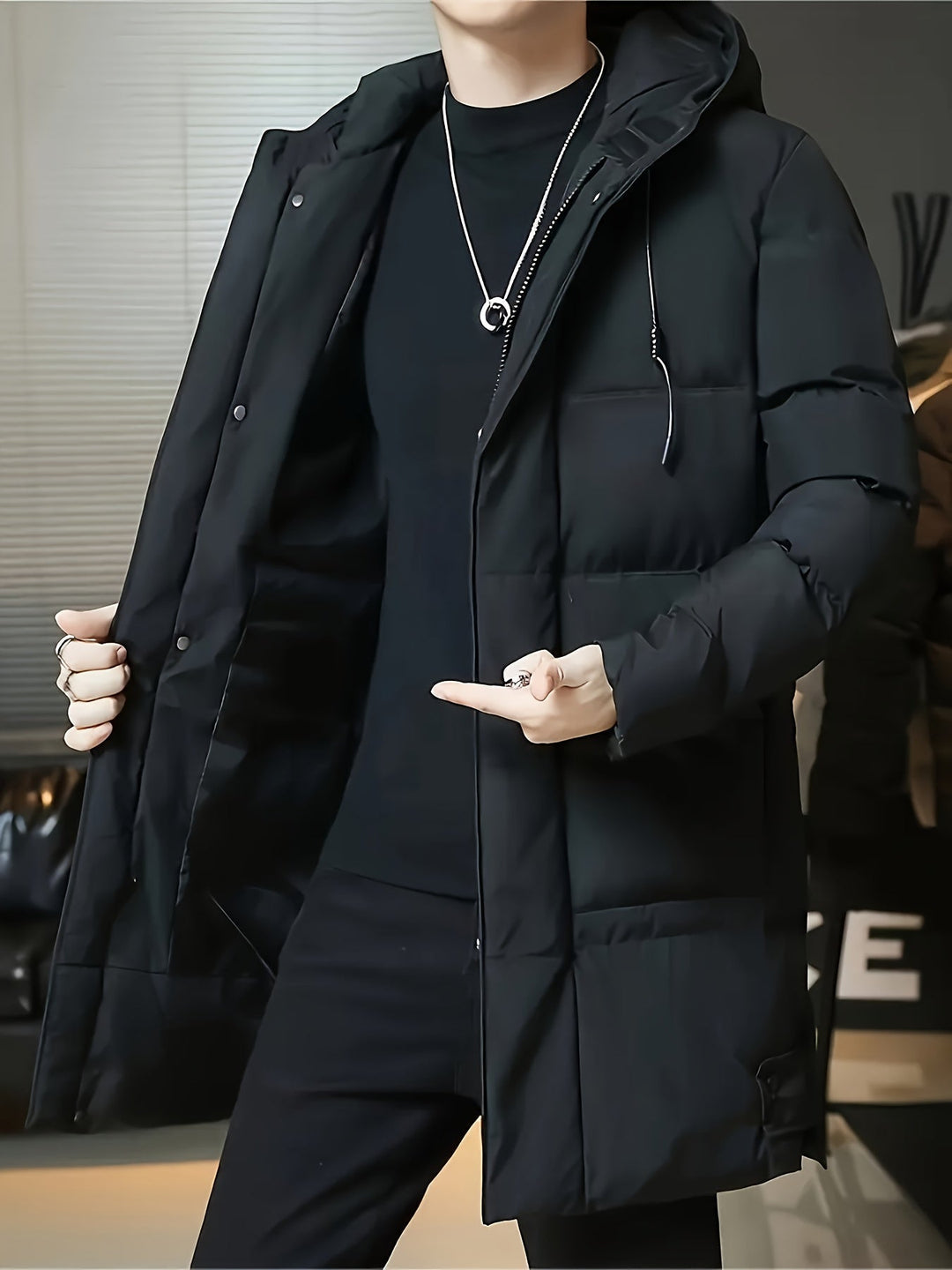 Peter | Hooded Longline Winter Coat
