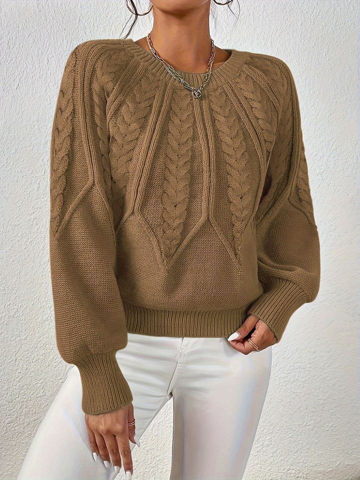Angela | Relaxed Fit Cable Knit Jumper
