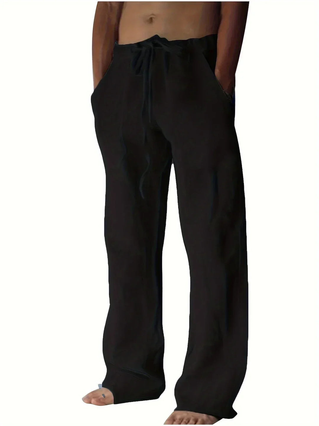 Bryn | Wide-Leg Linen Trousers with Drawstring