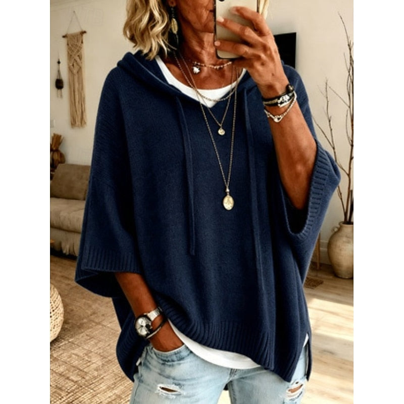 Daisy | Hooded Jumper with 3/4 Sleeves