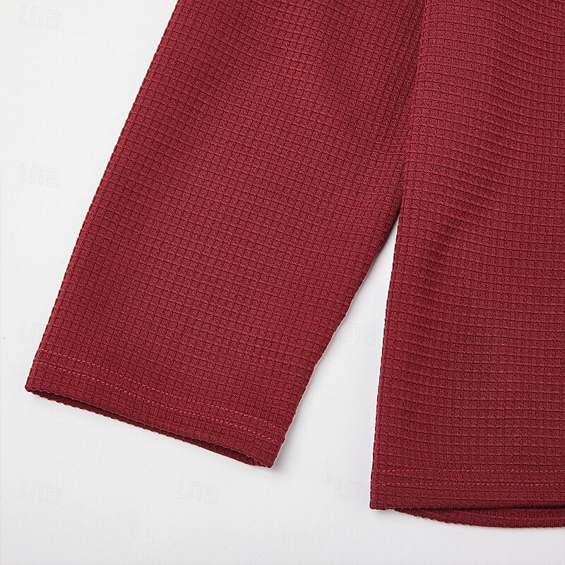 Alan | Textured Quarter-Zip Jumper