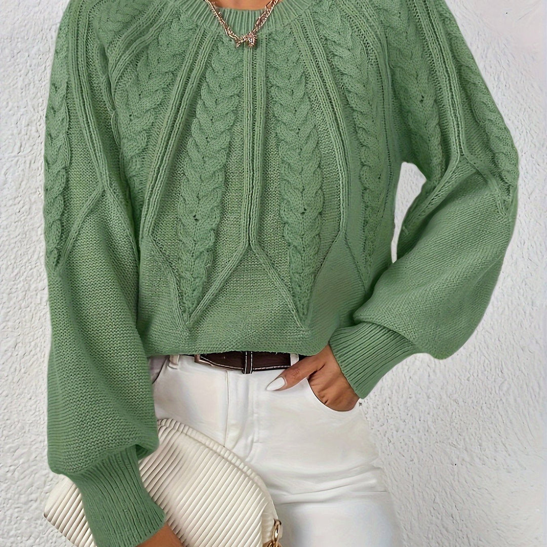 Angela | Relaxed Fit Cable Knit Jumper