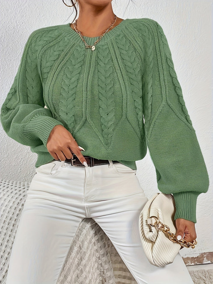 Angela | Relaxed Fit Cable Knit Jumper
