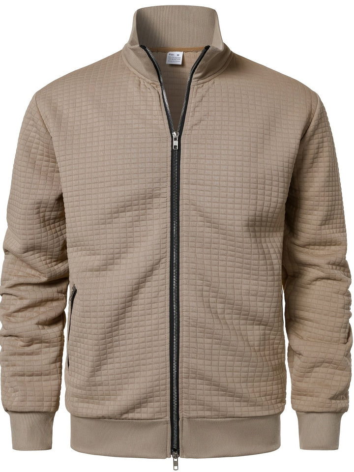 Charlie | Textured Stand-Collar Jacket