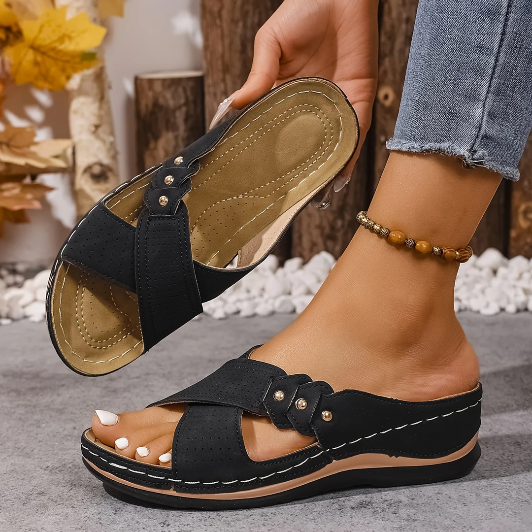 Ezera | Elegant Orthopaedic Wedge Sandals