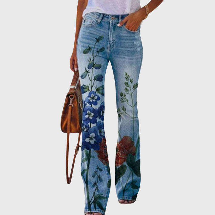 Women's Floral Trousers | Romantic Floral Print