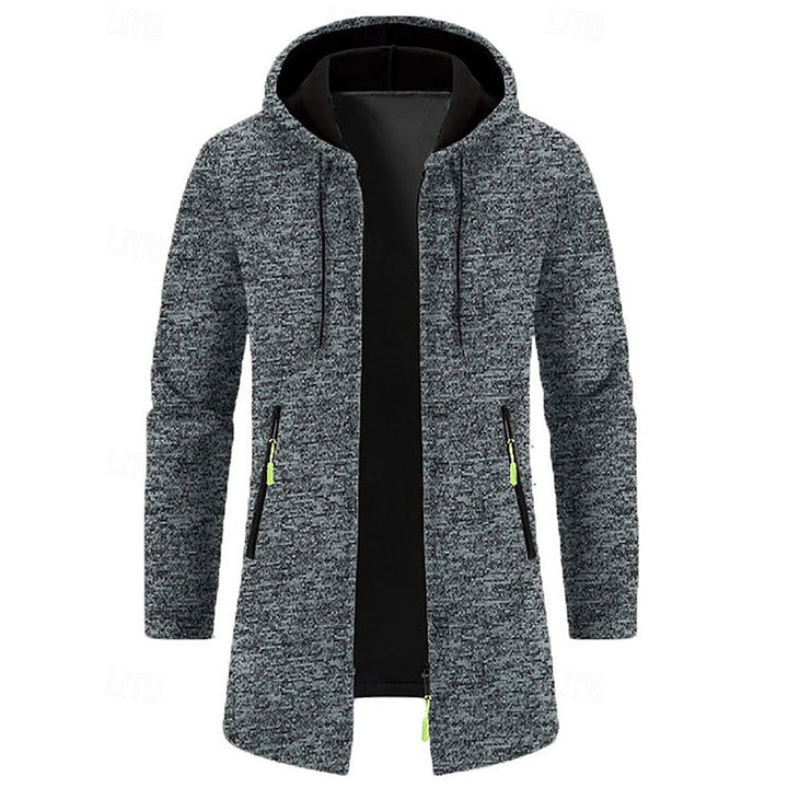 Simon | Minimalist Mid-Length Hooded Coat