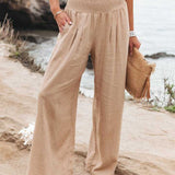 Wide-Leg Beach Pants | Flowing Lightweight Summer Style