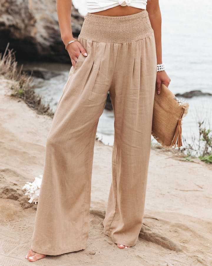 Martha | Wide-Leg Lightweight Beach Trousers
