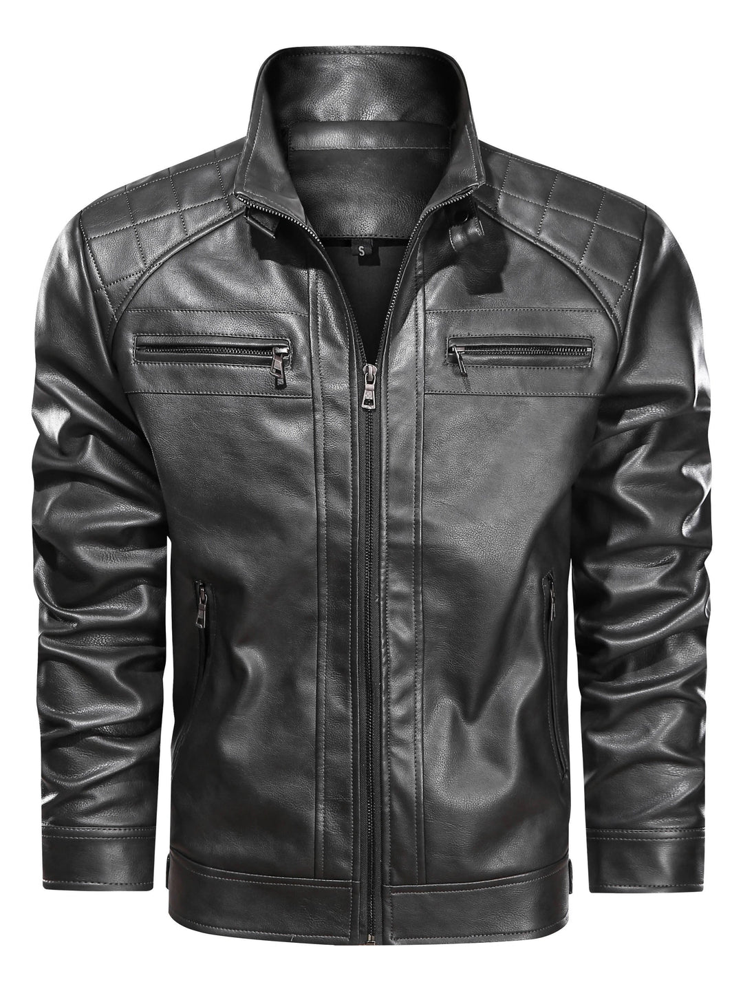 Toby | Biker Jacket with Quilted Shoulders