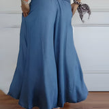 Women's Elastic Waist Comfort Skirt | Easy Movement, All-Day Style