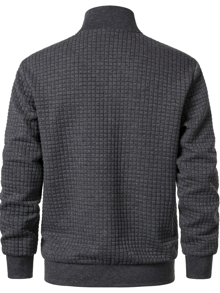 Charlie | Textured Stand-Collar Jacket