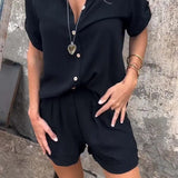Women's Two Piece Shorts Set | Lightweight Comfort for Summer Days