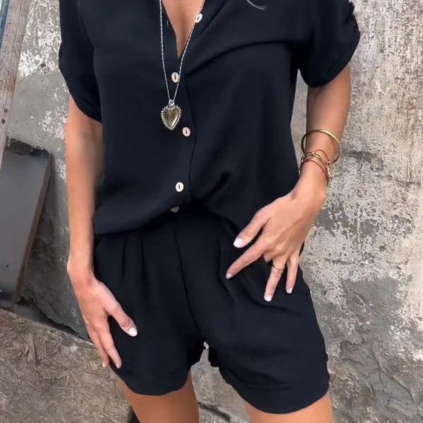 Women's Two Piece Shorts Set | Lightweight Comfort for Summer Days