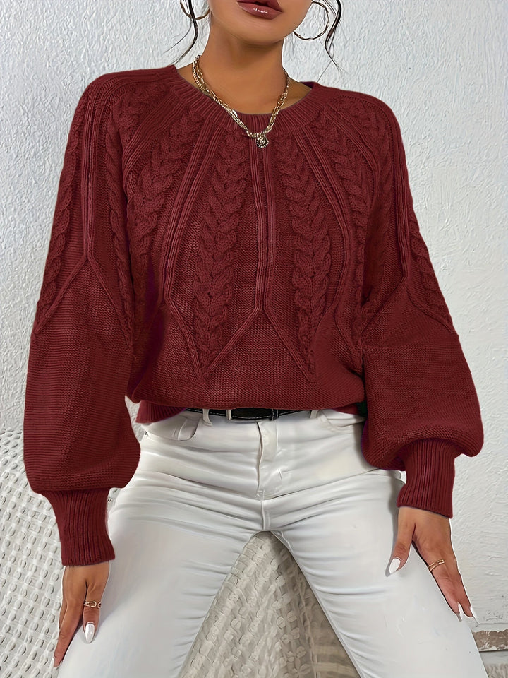 Angela | Relaxed Fit Cable Knit Jumper