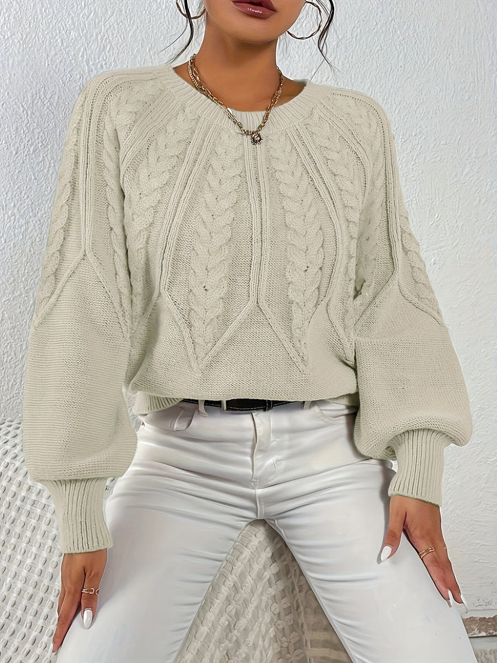 Angela | Relaxed Fit Cable Knit Jumper