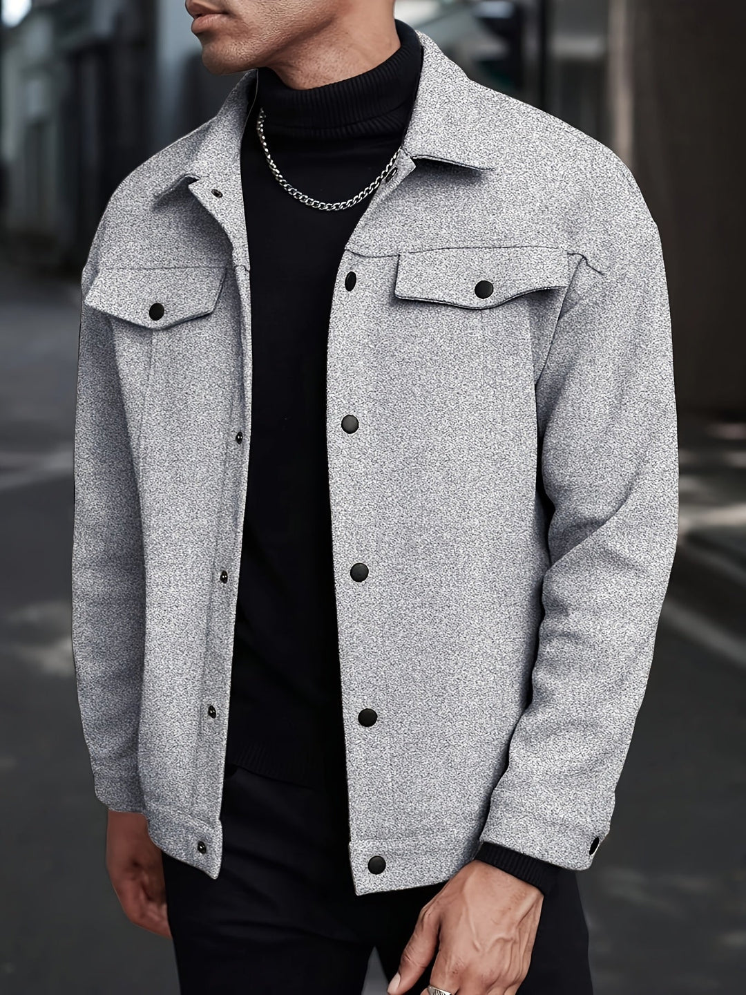 Reuben | Snap-Button Overshirt Jacket