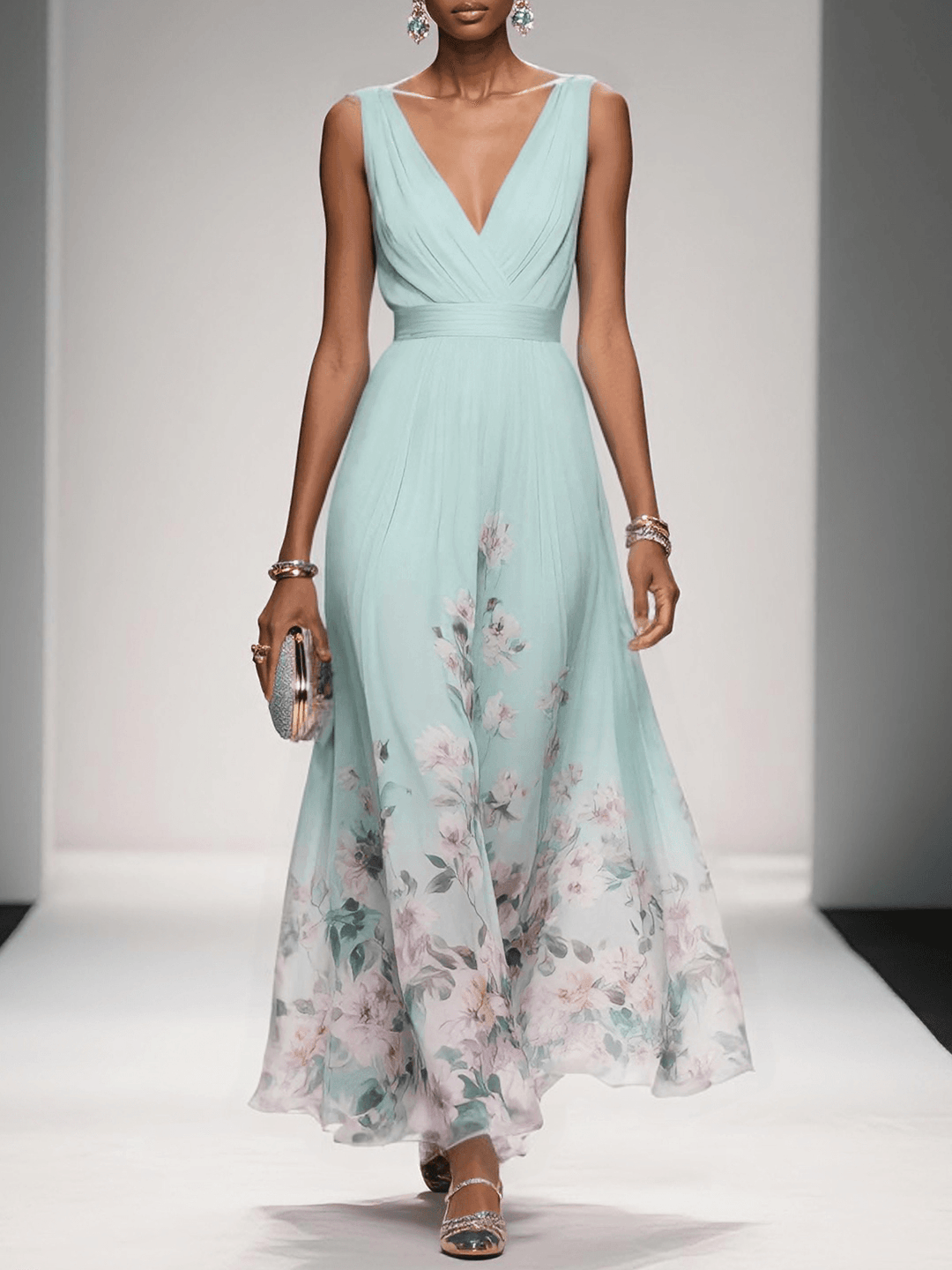 Isabella | Floral Print Occasion Dress