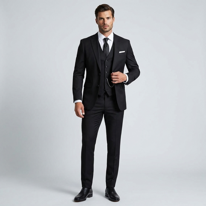 Men's Slim-Fit Three-Piece Suit | Elegant Occasion Set